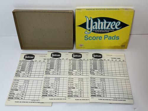 VTG Yahtzee 1975 Sealed Dice & Chips Plus Extra Score Pads(1973) Milton Bradley - Picture 12 of 20