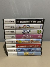 Lot of 8 Empty NINTENDO DS Game Cases with All Manuals - No Games