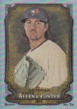 KEVIN GAUSMAN TOPPS ALLEN GINTER SILVER PORTRAIT HOT BOX FOIL BLUE JAYS #65 2024