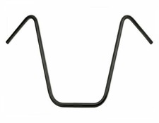 19" RISE UNIQUE VINTAGE LOWRIDER STEEL V APE BICYCLE HANDLEBAR 22.2MM IN BLACK.