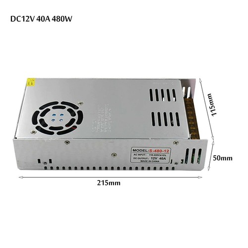 DC 12V LED 3-720W Fuente de alimentación transformador Fuente de alimentación conmutada Adaptador Fuente de alimentación LED tiras - Imagen 44 de 49