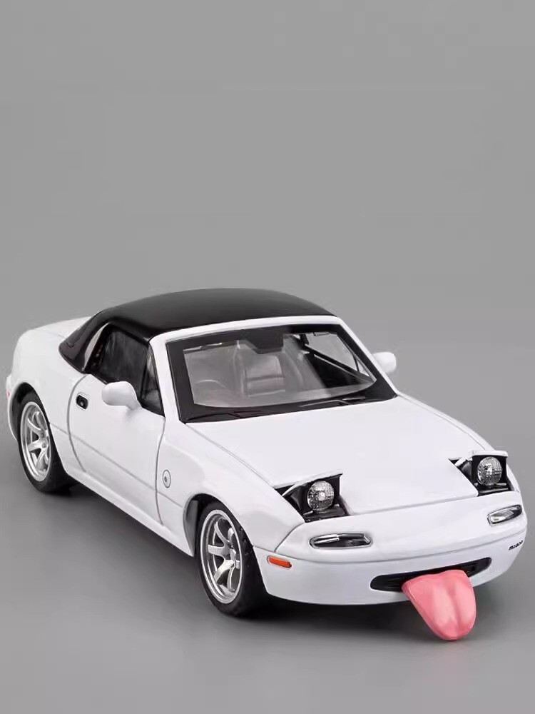 1:32 Mazda MX-5 With Tongue 1/32 Diecast Metal Model Car Gift Toy