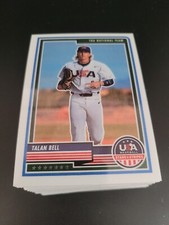 Lot of 50- Panini 2023 USA Baseball Stars & Stripes TALAN BELL 50 Cards 