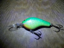 Bagley DB3 Crankbait PARROT COLOR W/Sparkles SUPER CLEAN Approx 3" Body  9/26