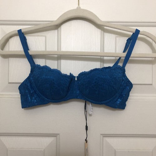 Cosabella Say Never Pushie Push-Up Underwire Bra Women’s US Size 30C Blue NWT - Picture 2 of 8