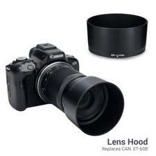 JJC Lens Hood for Canon RF-S 55-210mm F5-7.1 IS STM Lens as ET-60B on R50 R7 R10
