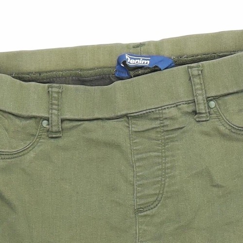 BHS Womens Green 100% Cotton Jegging Jeans Size 10 Regular - Picture 5 of 12