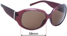 SFx Replacement Sunglass Lenses Fits Michael Kors M2645s - 58mm Wide
