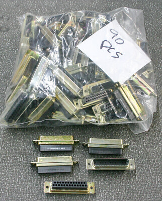 90 Pieces AMP 205208-1 D-Sub Connector Housing 25 Position for Male Pins NOS