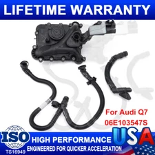 Oil Separator PCV Valve Vent Trim & Breather Hose For Audi Q7 A8 Q5 S4 A6 A7 3.0