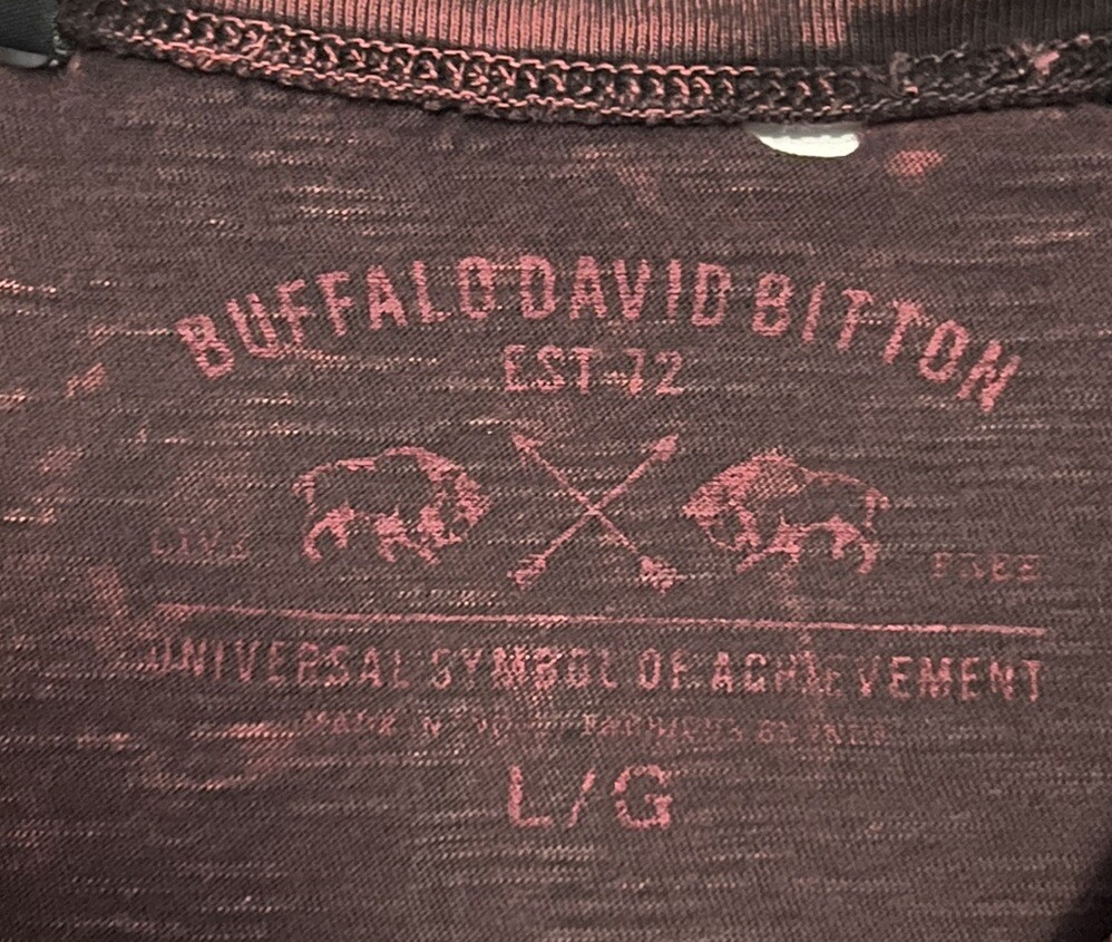Buffalo David Bitton Double-Sided Distressed Red … - image 4