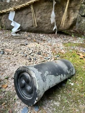 Antique Japanese Nokitomoe  Roof Tile Temple Crest Eaves Decoration Aichi