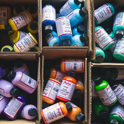 #ad Angelus Acrylic Leather Paint Sneaker Paint 4 Ounces 64 Colors Pic A Color $13.49