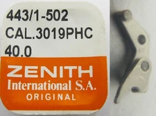 Zenith El Primero 3019 & 400 part: setting lever 443 /1 + axle 502 * sealed *