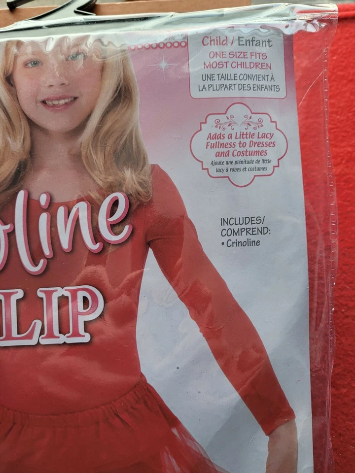 Braguita de crinolina roja para niñas Foto 3 de 4