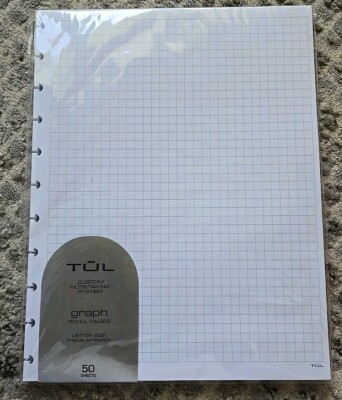 New TUL Custom Note-Taking System 50 Sheet Narrow Ruled Refill Page Junior Size