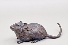 Austrian Cold Painted Bronze Rat or Mouse Stamped Depose Geschutzt 1064
