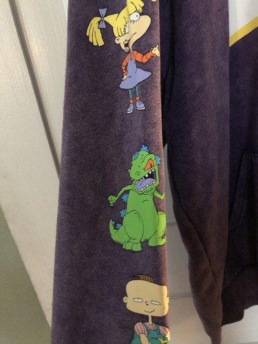 Nickelodeon Rugrats Purple Graphic Print Pullover Hoodie Size Large L 2019 - Picture 4 of 8