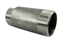 1-1/2" Barrel Nipple, Stainless Steel  Pipe Fittings NPT SCH 40 SS SUS304