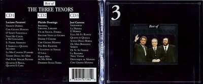 Best Of The Three Tenors ~ Luciano Pavarotti ~ Classical ~ 3 CDs ~ Good