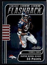 2020 Panini Absolute #FF-TD Terrell Davis Fantasy Flashback Denver Broncos