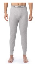 Fruit of the Loom Thermal Pant Men's Grey XL 1 Pack Long Johns Grey Pants