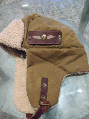 Eddie Bauer Trapper Faux Fur Shearling 