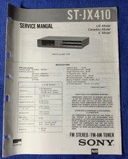 SONY ST-JX410 FM-AM TUNER ORIGINAL SERVICE MANUAL SCHEMATIC M758x