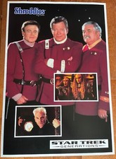 1994 SHREDDIES STAR TREK GENERATIONS PLAKAT Z KAPITANEM KIRKIEM