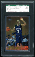 1996 TOPPS CHROME #177 STEPHON MARBURY SGC 92 NM/MT+