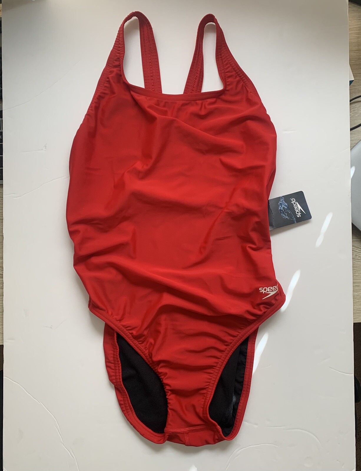 NEW! Speedo One Piece Women's Pro LT Swimsuit 12/38 High Risk Red eBay