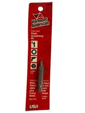 Vermont American 15076 #1 Extra Hard Power Screwdriving Bit Square