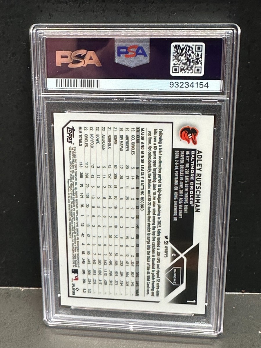 Adley Rutschman 2023 Topps Chrome #1 SP Variation Wearing