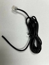 Lot 500 RJ11 phone Jack 4 Conductors to Bear Wire Cable, 7 Ft, Black Wholesale