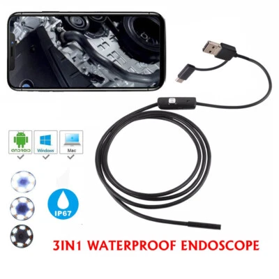 Type C USB Endoscope Inspection Camera For Google Nexus 6P 5X Samsung Galaxy S8