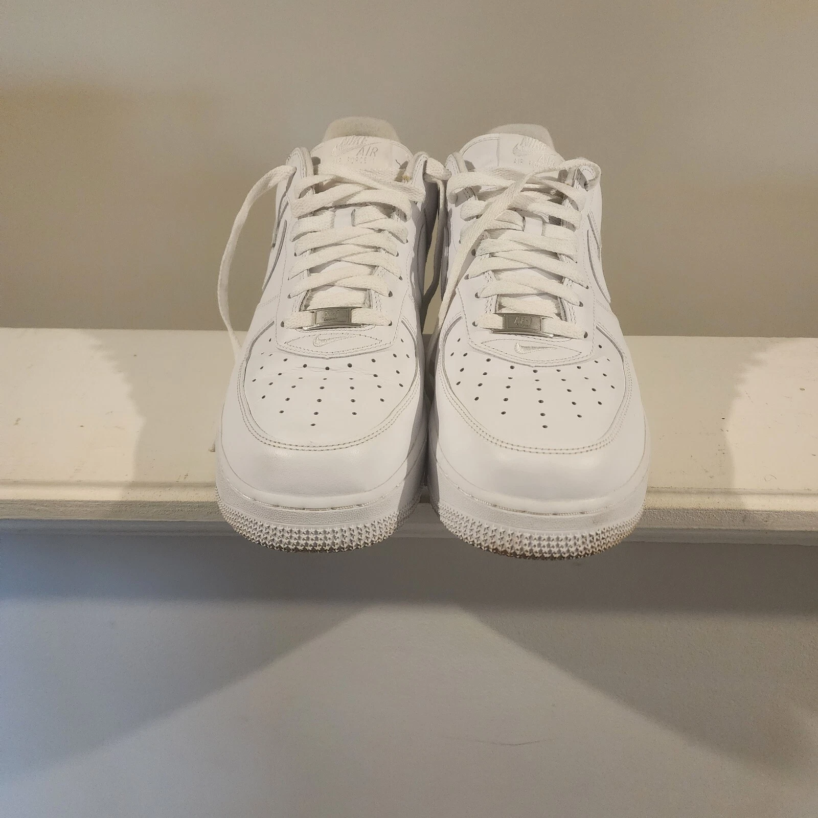 Taille 11,5   Nike Air Force 1 x logo boîte basse suprême   Blanc