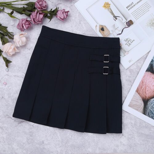 Gonna plissettata bambina scuola uniforme pattinatore scooter gonna casual abbigliamento quotidiano - Foto 45 di 49