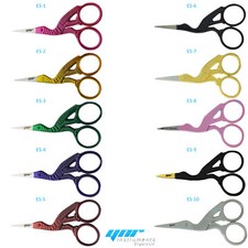 YNR® Stork Embroidery Scissors Eyebrow Sewing Knitting Thin Point Edge Colour 