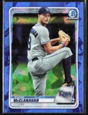 2020 Bowman Chrome Draft Sapphire SHANE MCCLANAHAN Prospect Tampa Bay Rays