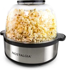 6-Quart Stirring Popcorn Popper, Quick-Heat Technology, Makes 24 Cups of Popcorn