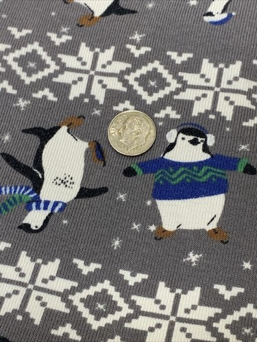 Hanna Anderson Organic Cotton Pajama Set Fair Isle Penguin Winter Size XS-S MIX - Picture 5 of 16
