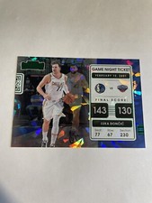 Luka Doncic Mavericks 2021-22NBA Panini Contenders Game Night Ticket Cracked Ice