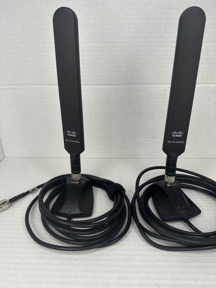 Cisco 4G/3G, 4G-AE010-R Antenna Extension Base & 4G-LTE-ANTM-D Antenna - SET x2