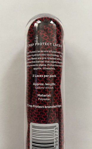Crep Protect flache rote & schwarze Schnürsenkel - Bild 3 von 3