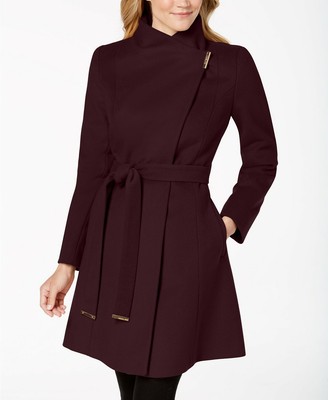 asymmetrical wrap coat