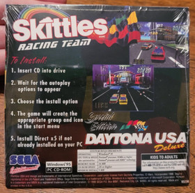 DAYTONA USA DELUXE SPECIAL EDITION Windows 95 PC Game NEW Sega Arcade Racing CIB