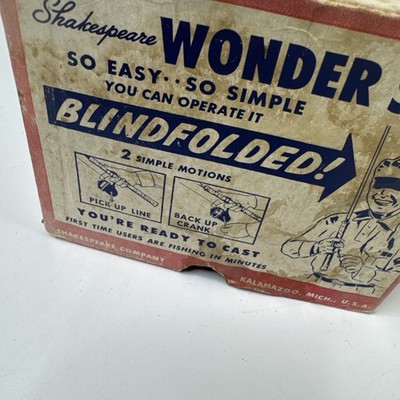 Moulinet Vintage Shakespeare Visage Ouvert N°1780 Wonder Spin – Pêche En Eau Douce, États-Unis