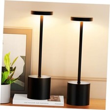 Cordless Table Lamp Set of 2, 5000mAh Rechargeable Lamp with Black Set of 2