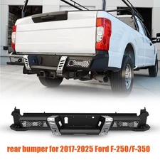 Rear Bumper Replacement For Ford 2017-2025 F-250 F350 Super Duty w/LED Pod Light
