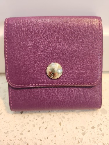 Hermes Leather Post It Holder Purple Epsom